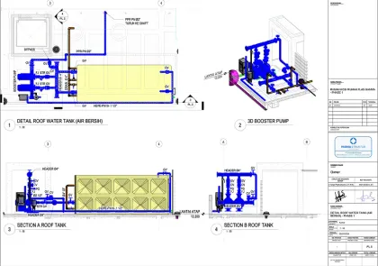 Detailed MEP and structural coordination drawing