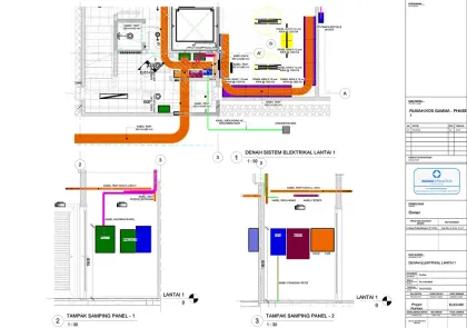 Detailed MEP and structural coordination drawing