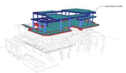 3D reinforcement and jacketing detail